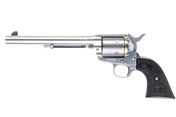 Tanaka SAA 2nd Generation 7.5 inch Non Fluted Cylinder 'PEGASAS 2' Gas Revolver - Stainless Finish ABS