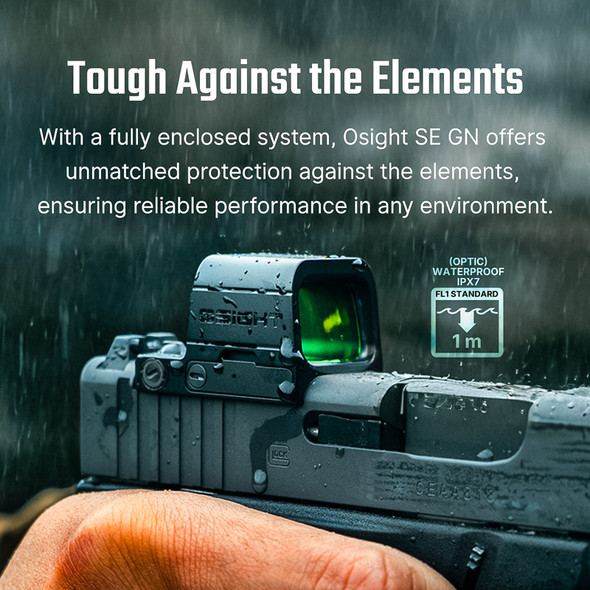 OLIGHT SE GN Enclosed Micro Green Dot Sight - MRS Green Dot