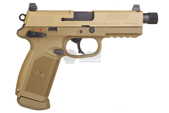 Cybergun FN Herstal FNX45 Tactical Airsoft Gas Blowback Pistol (by VFC) - TAN
