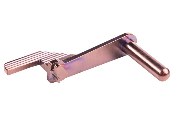 5KU Tokyo Marui Hi Capa Slide Stop (Extended, Stainless Steel, Type 2) - Brown