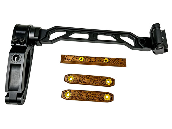 Maddog Customs Taihook MOD 1C Brace Stock w/ M1913 Adapter & Wooden Cheek Riser and Rail Covers