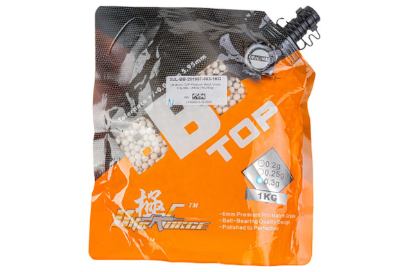 Ultraforce TOP Premium Match Grade 0.3g BBs - White (1KG/Bag)