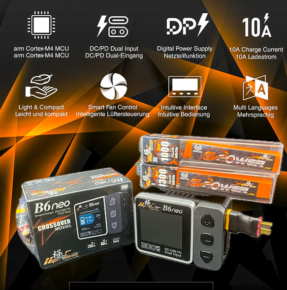Ultraforce B6 Neo Smart Charger (with Dean Output Adapter)