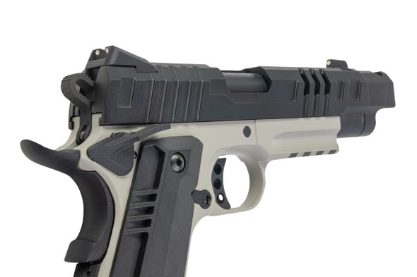 KJ Works KP-24 1911 CO2 Airsoft Pistol - Grey Two Tone (Full Metal)