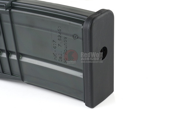 Umarex HK417 Airsoft Green Gas Magazine (20 rounds, by VFC) - Black