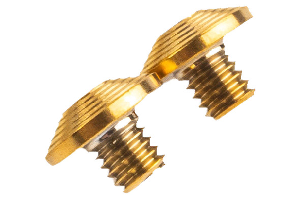 Dr. Black Stainless Steel Custom Grip Screw for Aluminum Grip - Type C (2pcs/set) - Gold