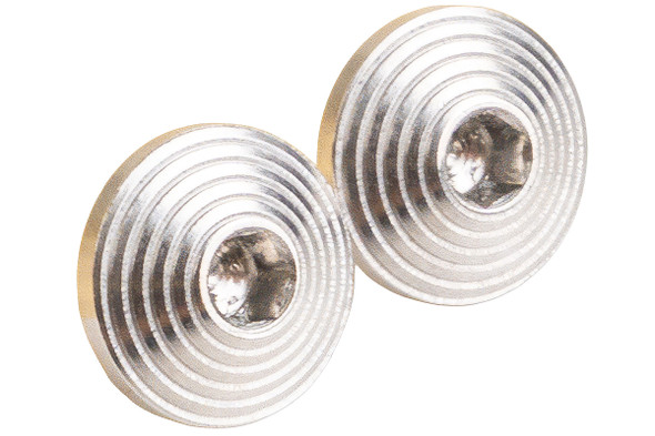 Dr. Black Stainless Steel Custom Grip Screw for Aluminum Grip - Type C (2pcs/set) - Silver