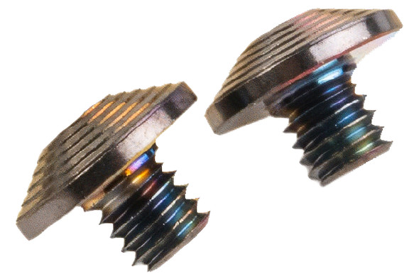 Dr. Black Stainless Steel Custom Grip Screw for Aluminum Grip - Type C (2pcs/set) - Titanium