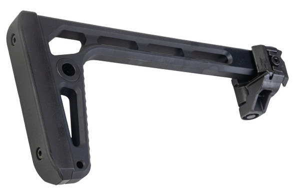 Airsoft Artisan Folding Mini Plus Stock for Airsoft M1913 20mm Rail - BK