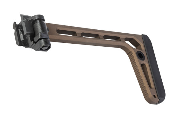 Airsoft Artisan Folding Mini Plus Stock for Airsoft M1913 20mm Rail - DE