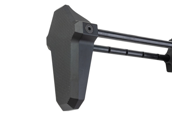 Airsoft Artisan 6 Position Retractable Stock for Guns Modify SCAR L GBB - Black