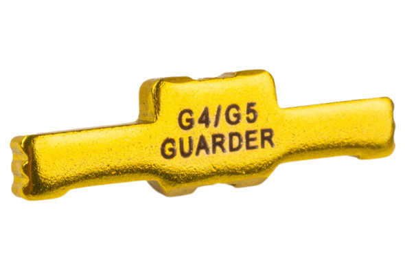 Guarder Tokyo Marui G17 / G19 Gen4 / Gen5 MOS GBB Steel Slide Lock - Gold