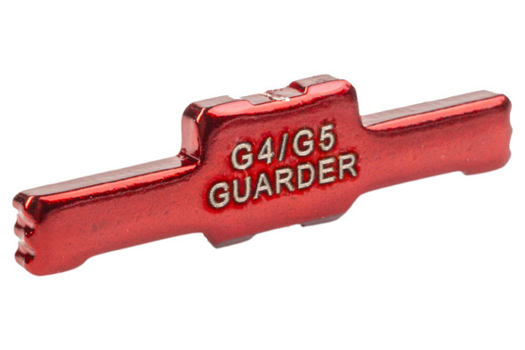Guarder Tokyo Marui G17 / G19 Gen4 / Gen5 MOS GBB Steel Slide Lock - Red
