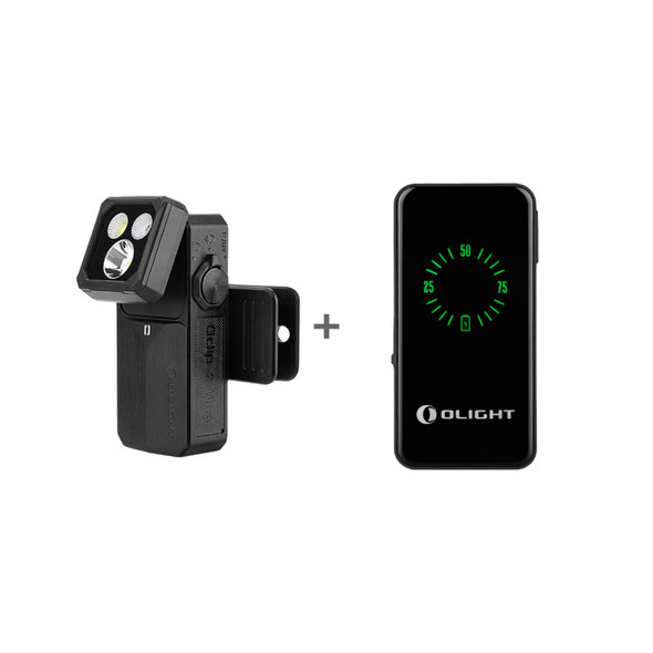 OLIGHT Oclip 2 Ultra Premium Clip Style Flashlight with Charging Dock - Black