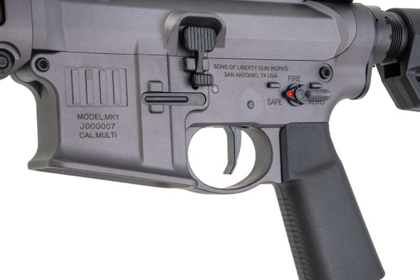 Lancer Tactical SOLGW Licensed MK1 CAR 11.5inch 5.56 MWS GBB Airsoft (by Toxicant) - Grey (#TAAS)