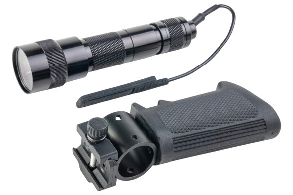 MadDog Customs 2 in 1 Old School Delta Force CAG Gangster Grip w/ Model 660 Flashlight Set - Black