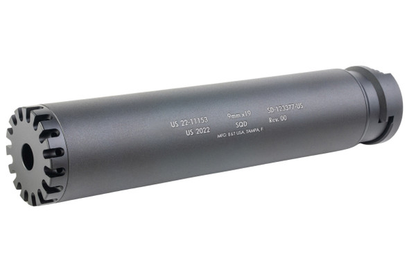 FCW BT Style MP5 / MP5K RBS SQD Suppressor - Black (14mm CCW Long Version)