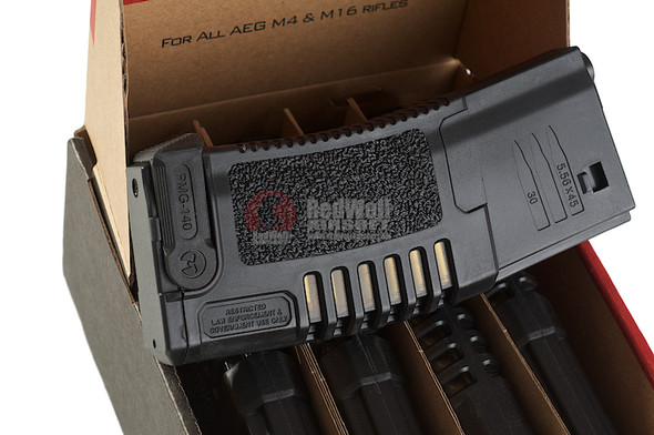 ARES Amoeba M4 Magazine (140 rounds AEG Magazine) - 5pcs/box (Black)