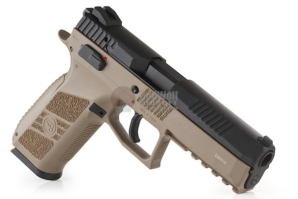 KJ Works ASG CZ P-09 Duty GBB Airsoft Pistol (ASG Licensed) - TAN