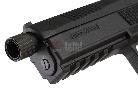 KJ Works ASG CZ P-09 Duty (ASG Licensed) GBB Airsoft Pistol (Threaded Barrel) - Black