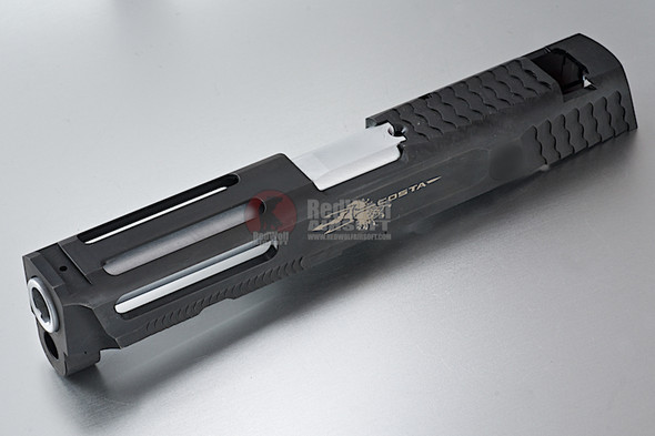 Airsoft Surgeon Cybergun M&P9 Gen 1 GBB Airsoft Full Size Chris Costa Steel Custom Slide 4.25 inch