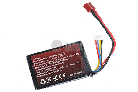 RWA Airsoft Lipo Battery PEQ 11.1V 1300mAh (20C, Deans)