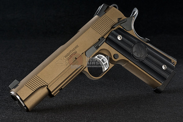 RWA Nighthawk GRP Recon CO2 Airsoft Pistol - CNC Steel Burnt Bronze Cerakote