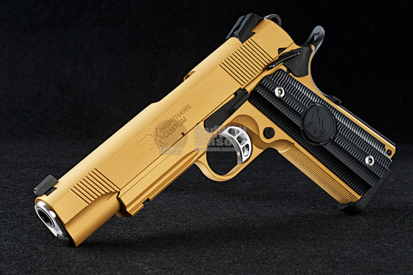 RWA Nighthawk GRP Recon CO2 Airsoft Pistol - CNC Steel Gold Cerakote
