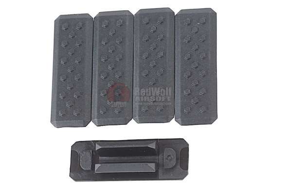Strike Industries MLOK Cover V1 Style (5pcs) - BK