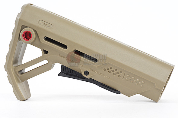 Strike Industries Viper Stock (Mod 1 Mil-Spec Carbine) for M4 GBBR - FDE / Red