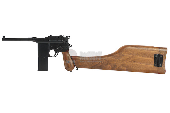 WE Mauser M712 Green Gas Airsoft Pistol - Black