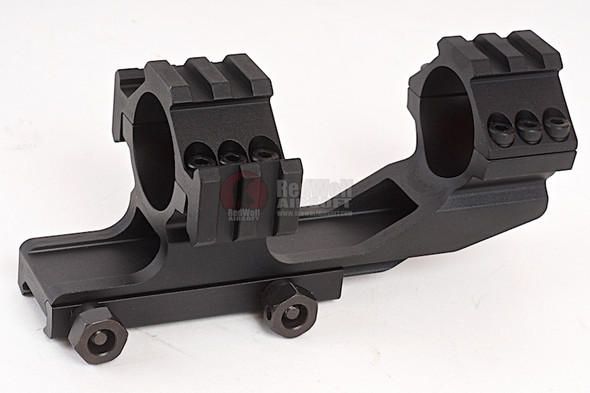 AIM-O Scope Mounts - Extended (Tri-Side Rail 30mm Ring Mount) - BK