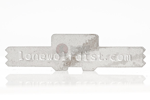 Guns Modify Extended Slide Lock with Marking for Tokyo Marui 17/18/26/26 advance - Silver