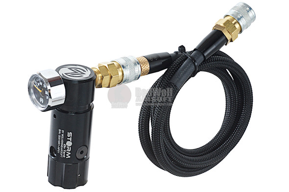 Wolverine Airsoft HPA Systems STORM Regulator OnTank (High Pressure) with Remote Line - Black