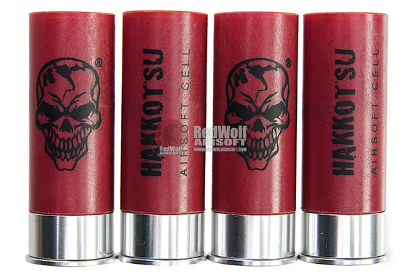 APS Co2 SMART Shotgun Shells for CAM870 Shell Ejecting Airsoft Shotguns (4pcs / Pack) - Red