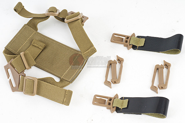 TMC PDW Soft Slide 2.0 Mesh Airsoft Mask - Khaki