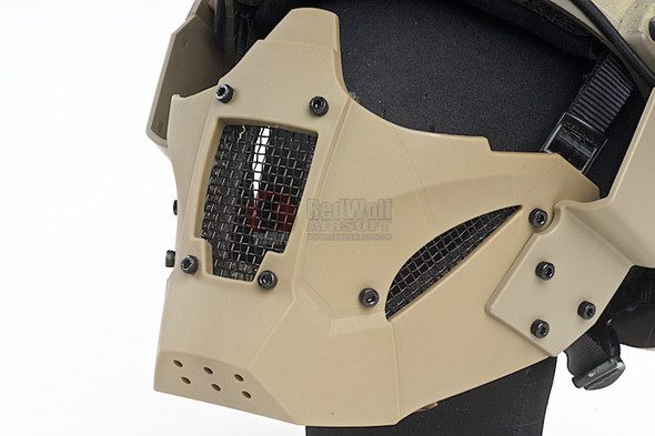 TMC JAY FAST Airsoft Mask (Khaki)
