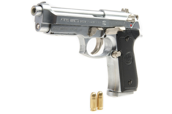 Blackcat Airsoft 1/2 Scale Mini Model Gun M92F (Shell Ejection) - Silver