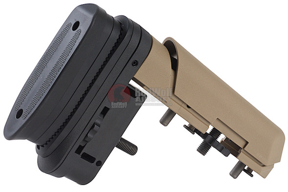 ARES Amoeba Striker Tactical Advanced Butt Pad with Cheek Pad - Dark Earth