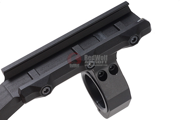Blackcat Airsoft 25/30mm Short Dual Scope Mount - Black