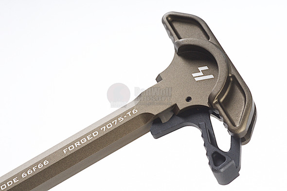 Strike Industries Charging Handle with Black Extended Latch Combo - FDE