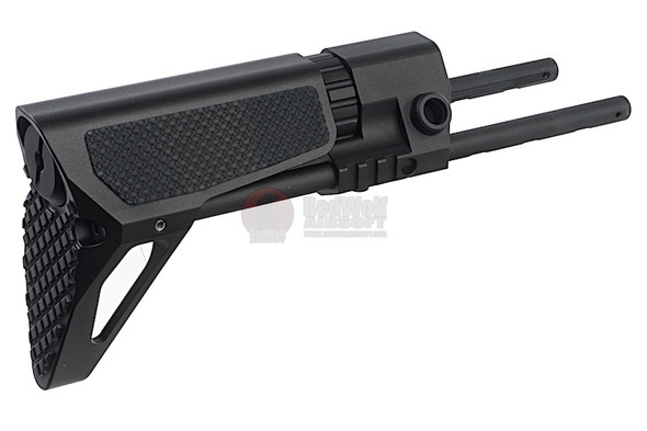G&P PDW Stock (Slim) for Tokyo Marui & G&P M4 / M16 Metal Body Series (Checker, Black)