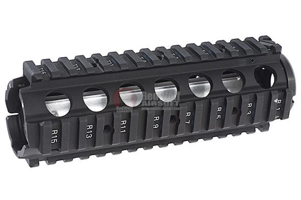 G&P Aluminum MK18 Mod O RIS for Tokyo Marui M4 / M16 Series - Black