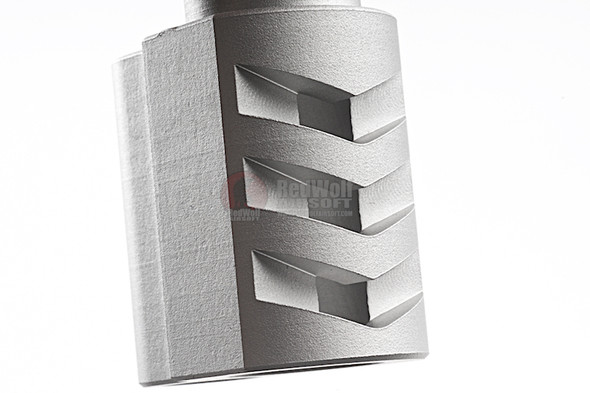 5KU 1911 Punisher Compensator For Tokyo Marui 1911 Style 2 - Silver