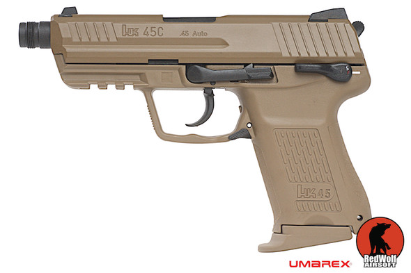 Umarex HK45 Compact Tactical GBB Airsoft Pistol - FDE (by VFC)