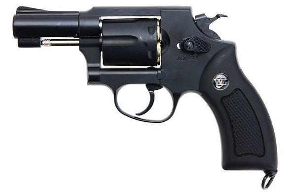 WinGun Airsoft Revolver CO2 731 Sheriff M36 (2.5 inch, Black Grip, 6mm Version) - Black