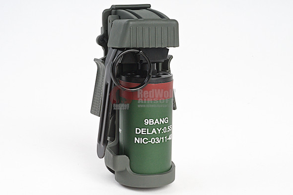 TMC Flashbang Grenade Pouch w/ Dummy BB Can - OD