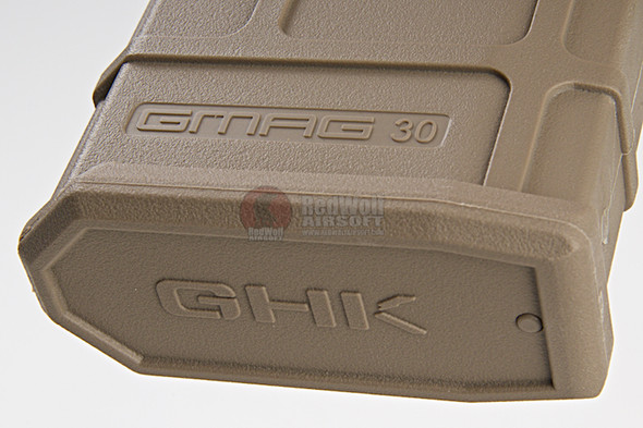 GHK M4 GMAG Green Gas Magazine V3 (32 rounds, Compatible with G5) - TAN