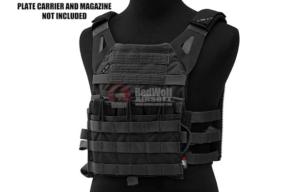 Crye Precision (By ZShot) AVS / JPC Molle Front Flap w/ Flat M4 Pouches (Black)