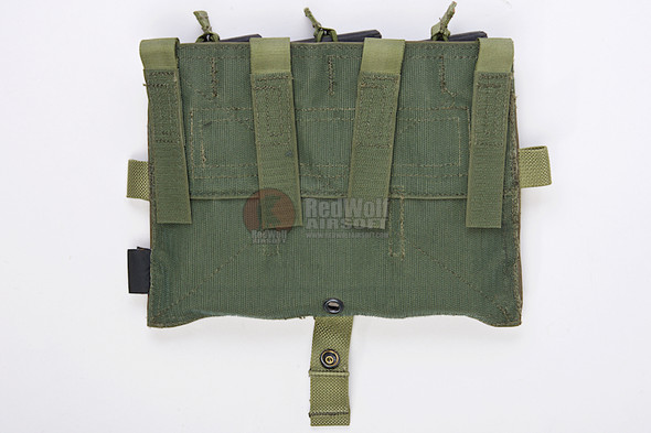 Crye Precision (By ZShot) AVS / JPC Molle Front Flap w/ Flat M4 Pouches (Ranger Green)